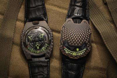 Urwerk UR-100V T-Rex | Photos de la montre du Crétacé